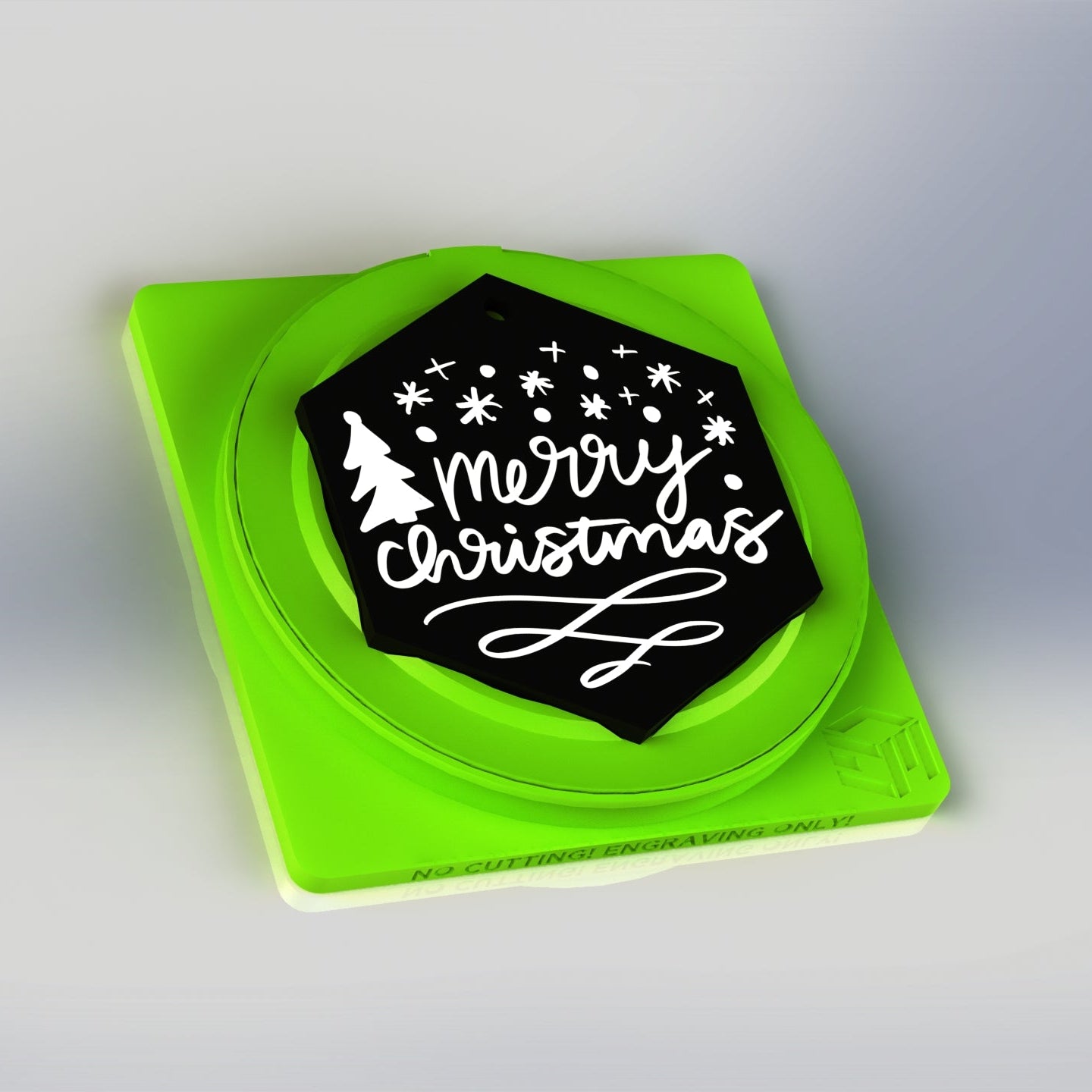 XTool F1 Circle and Hexagon Christmas Ornament Fixture