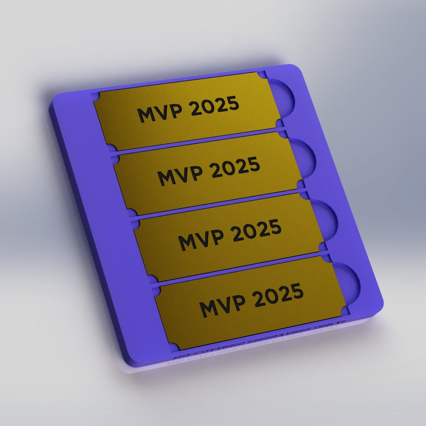 XTool F1 / S1 Brass Name Plate Fixture