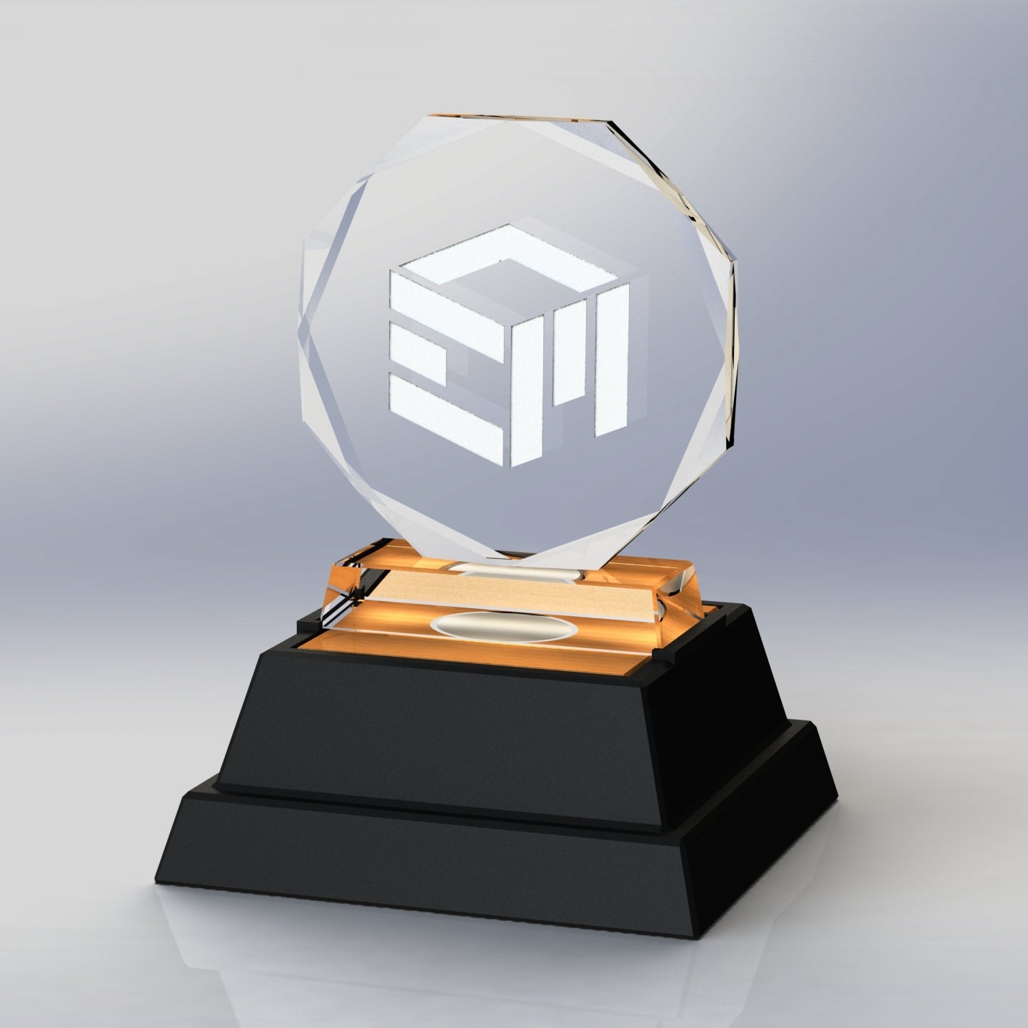 Trophy Style Base Holder For LED Display