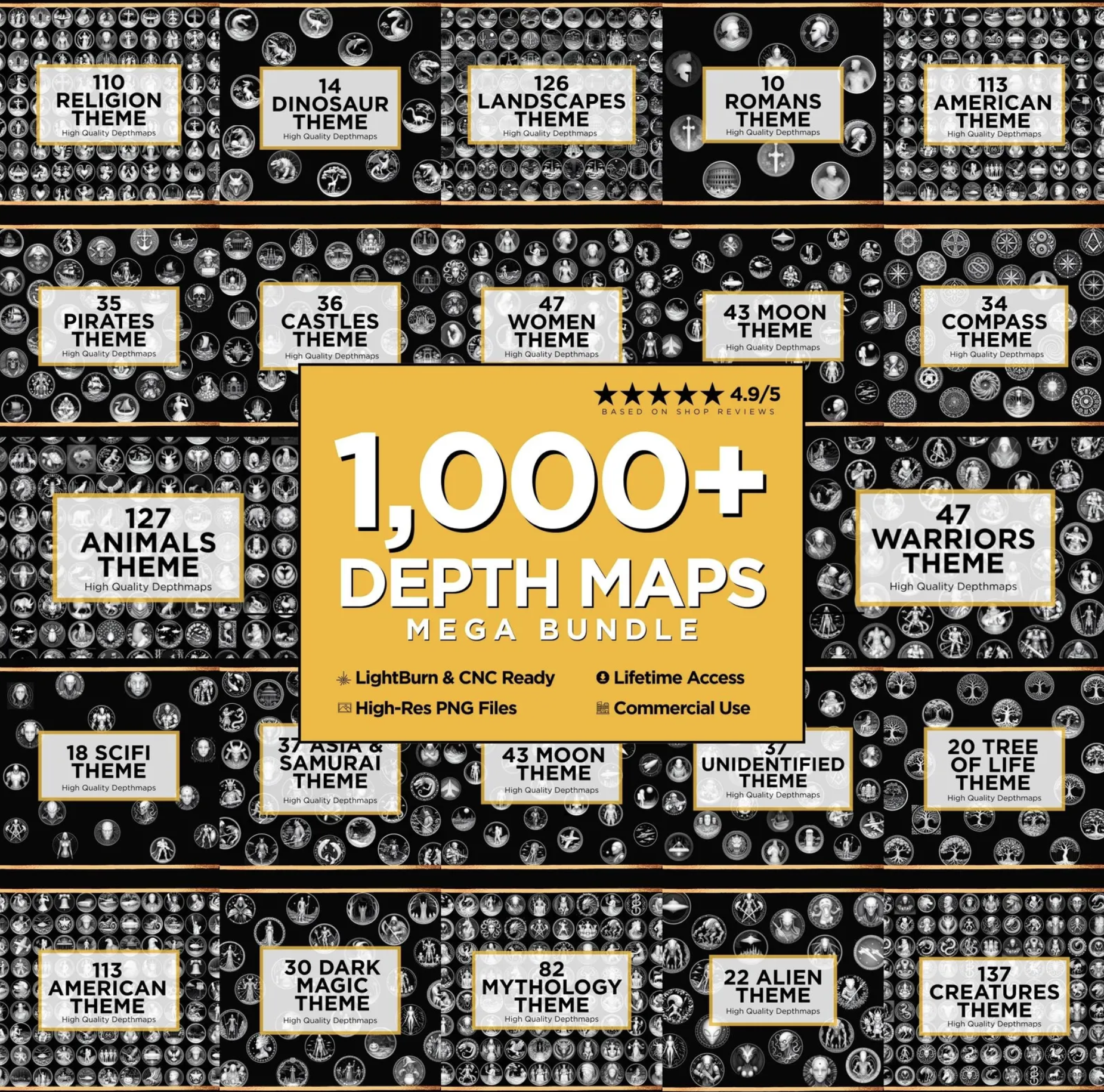 1000+ Depth Maps MEGA Bundle