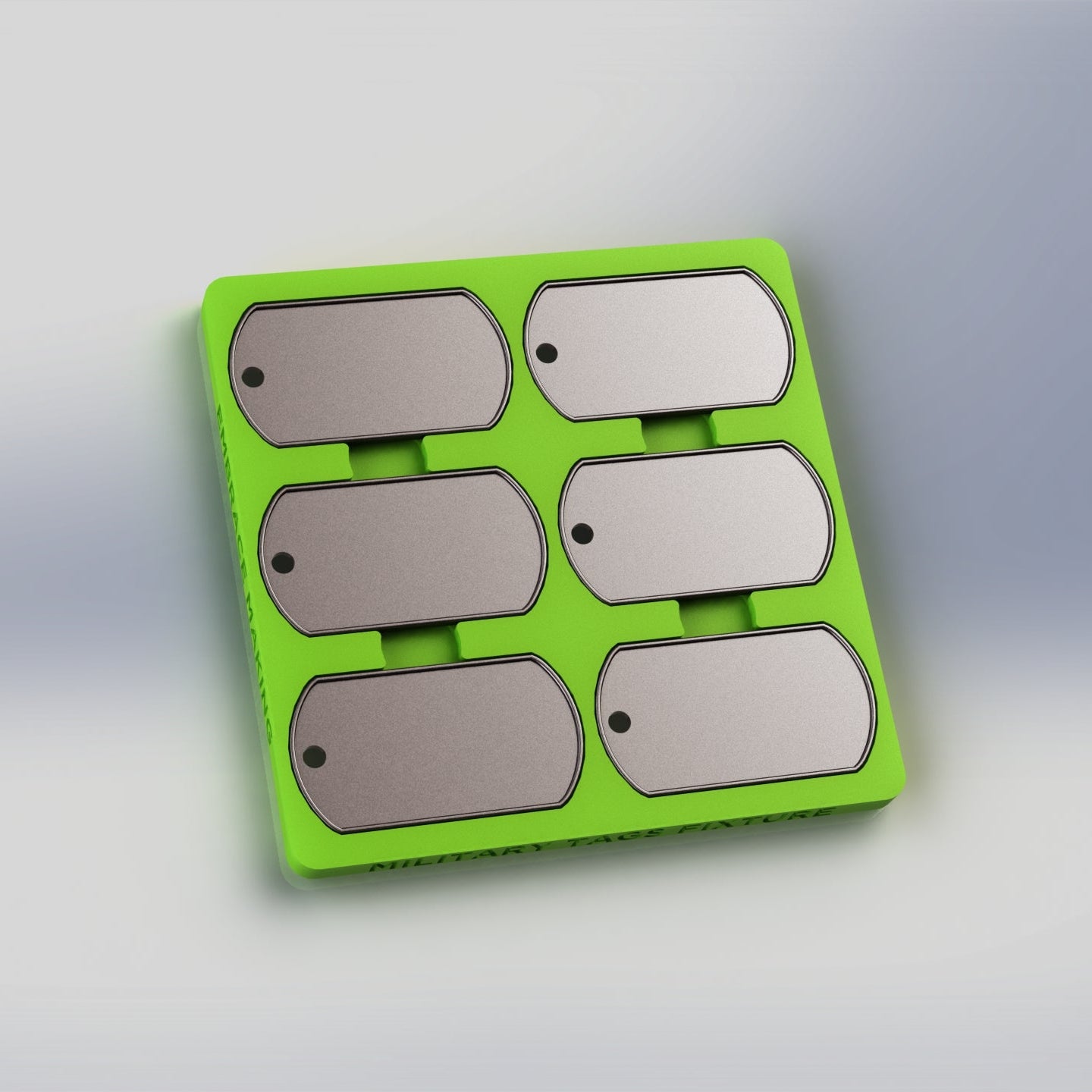 XTool F1 / F2 Military Tag Fixture