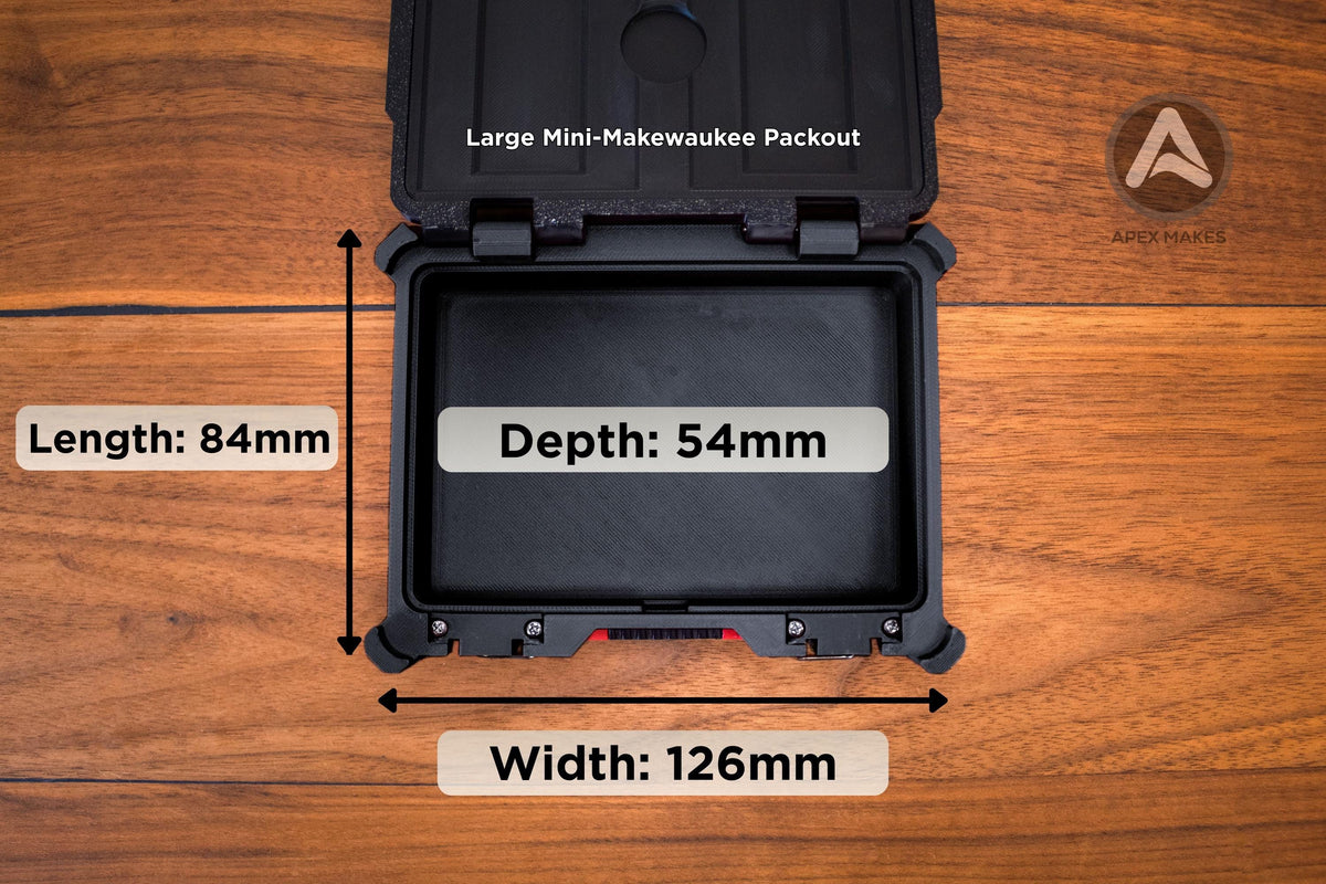 Black Mini Packout Large Tool Box Style Organizer
