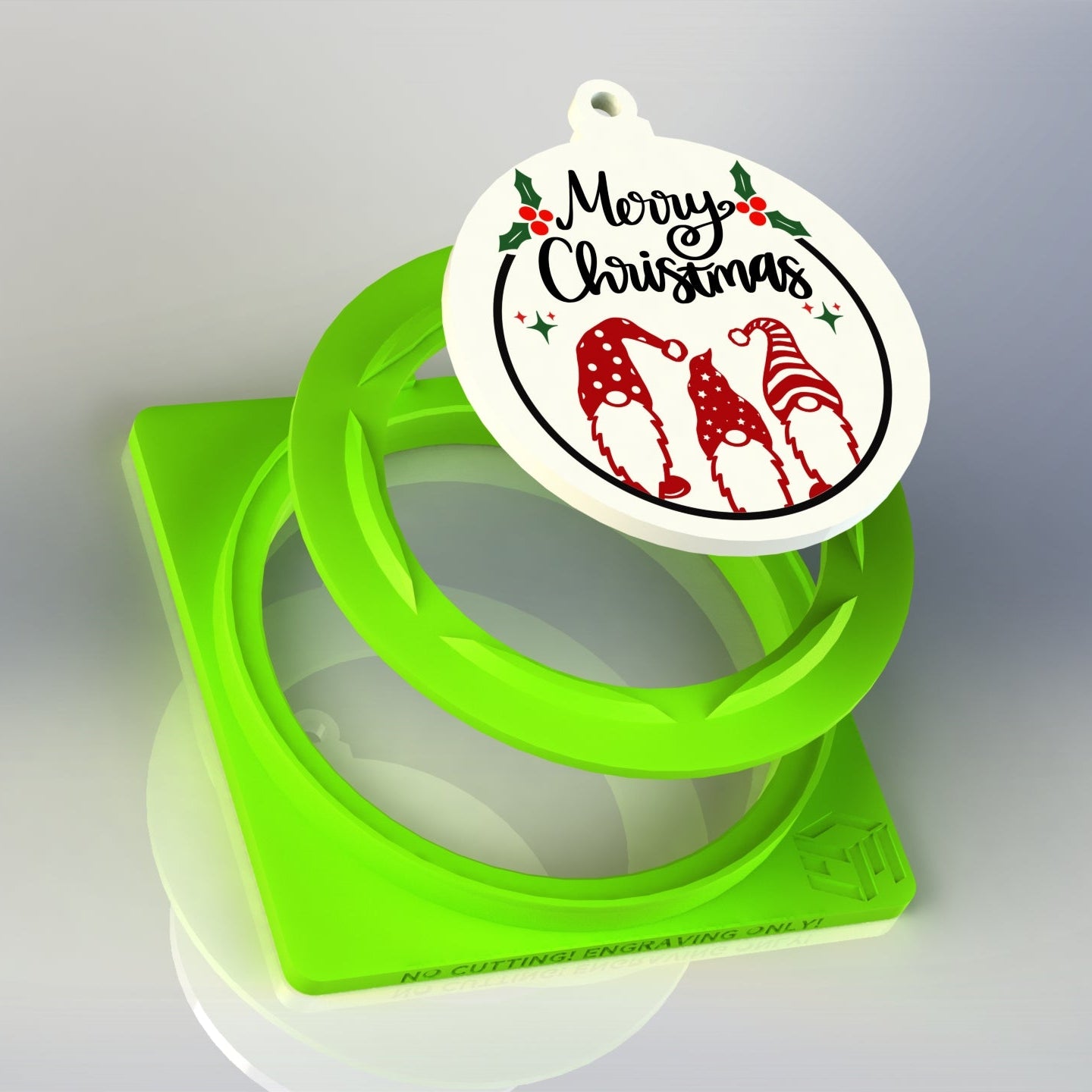 XTool F1 Circle and Hexagon Christmas Ornament Fixture