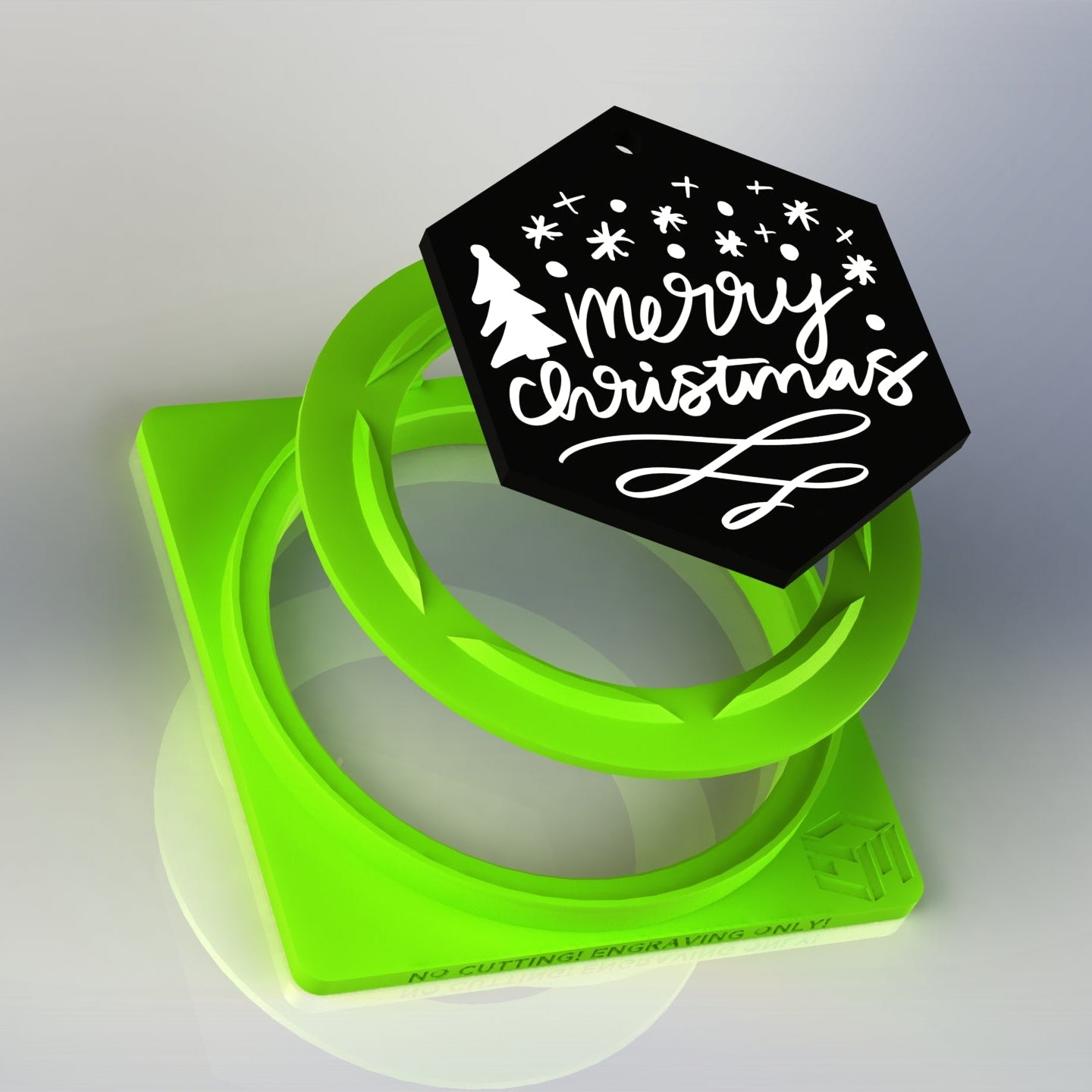 XTool F1 Circle and Hexagon Christmas Ornament Fixture