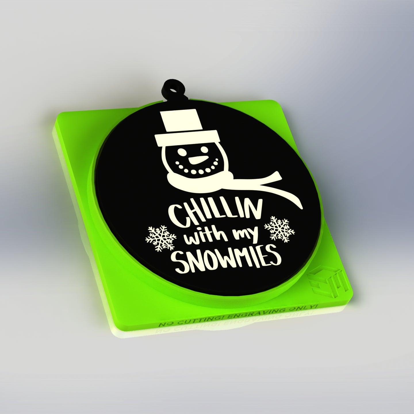 XTool F1 Circle and Hexagon Christmas Ornament Fixture