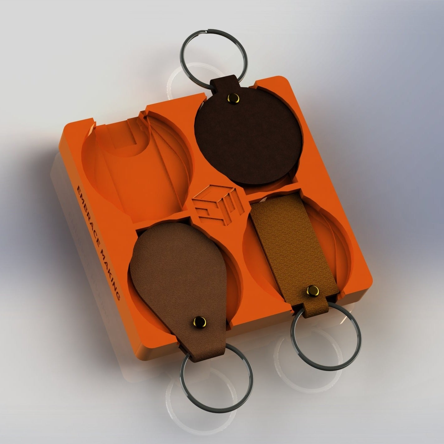 XTool F1 / S1 Leather Keychain Fixture (3 Styles)