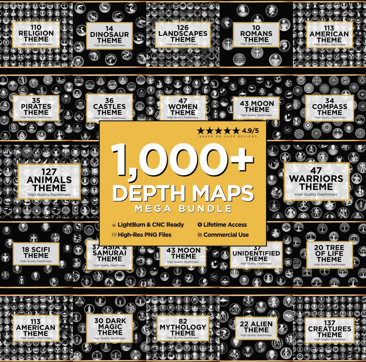1000+ Depth Maps MEGA Bundle
