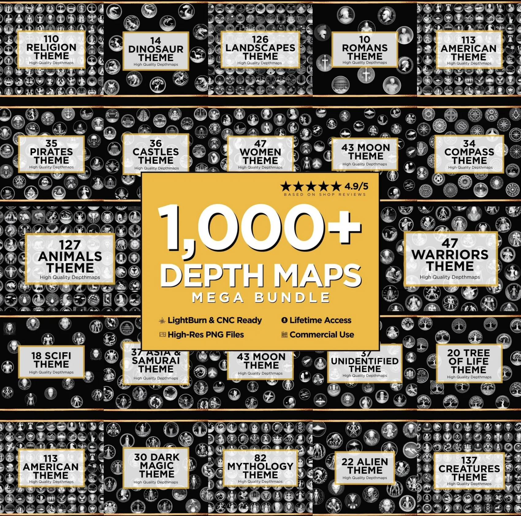 1000+ Depth Maps MEGA Bundle