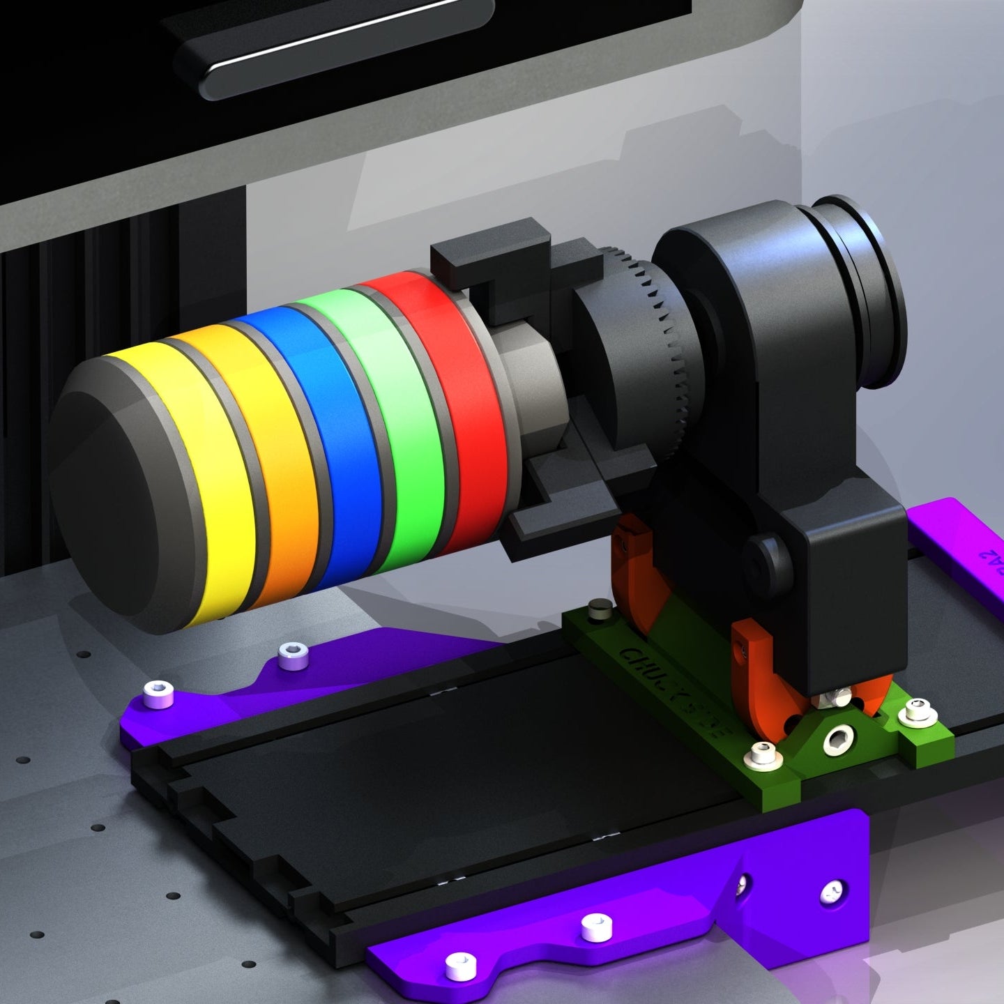 Silicone wristband rotary fixture