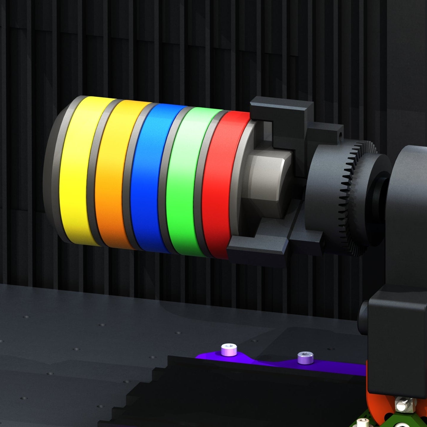 Silicone Wristband Bracelet Rotary Fixture