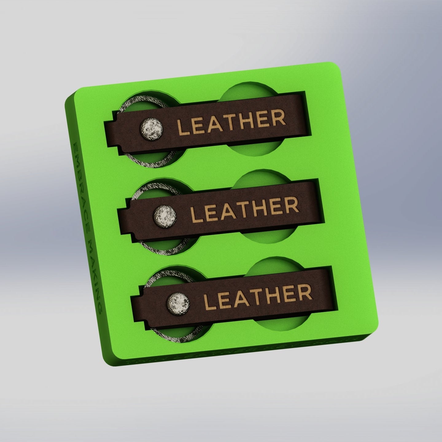 XTool F1 / F2 Slim Leather Keychain Fixture