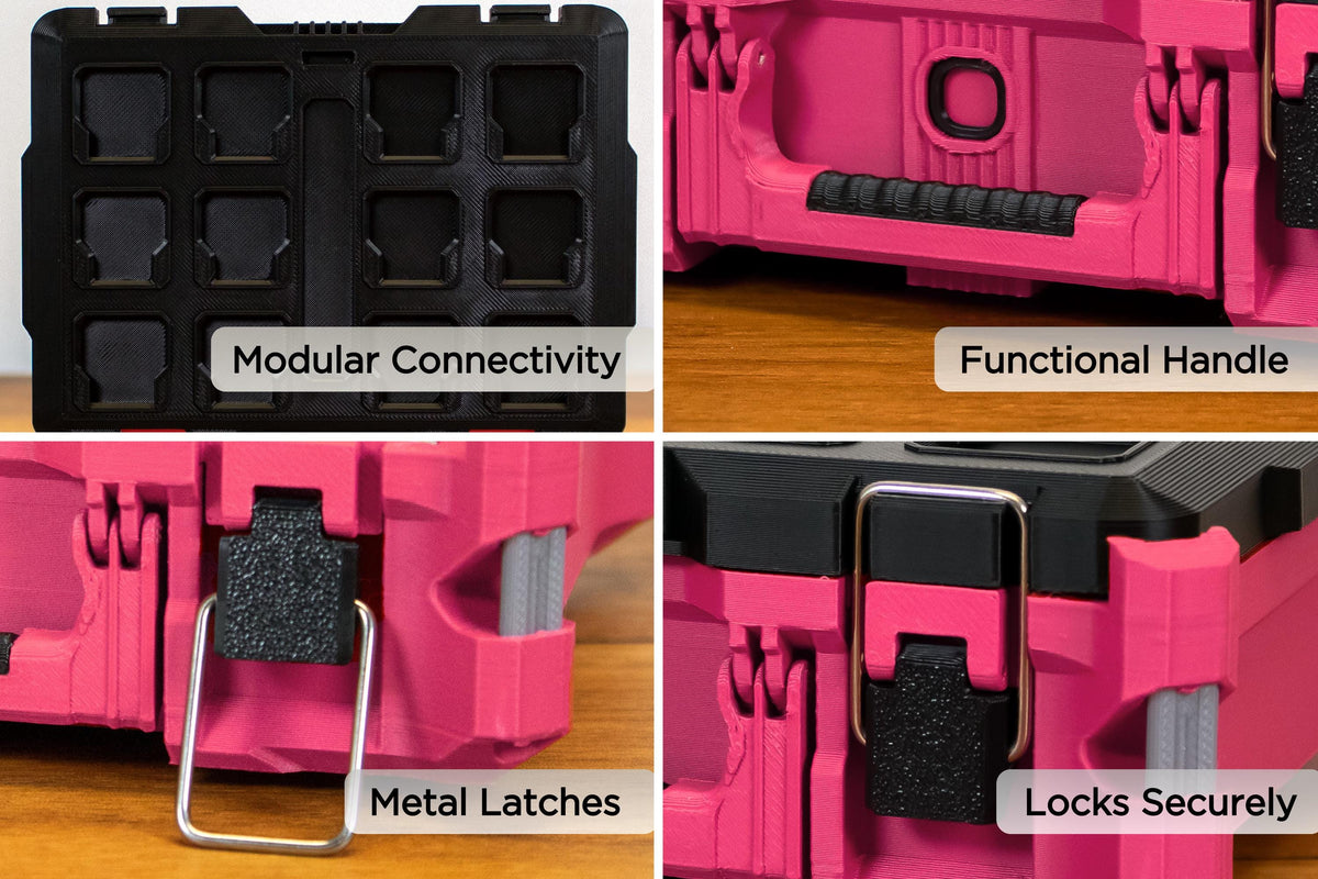 Pink Mini Packout - Small Tool Box Style Organizer | Blue Collar Workers