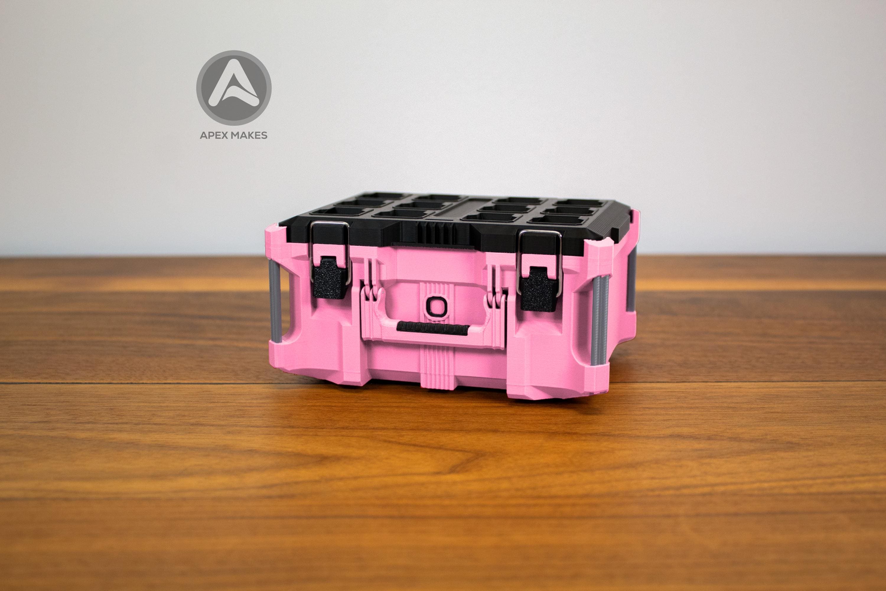 Full Set - Baby Pink Mini Packout Inspired Tool Box (Small, Large, Two Drawer, Rolling Drawer)