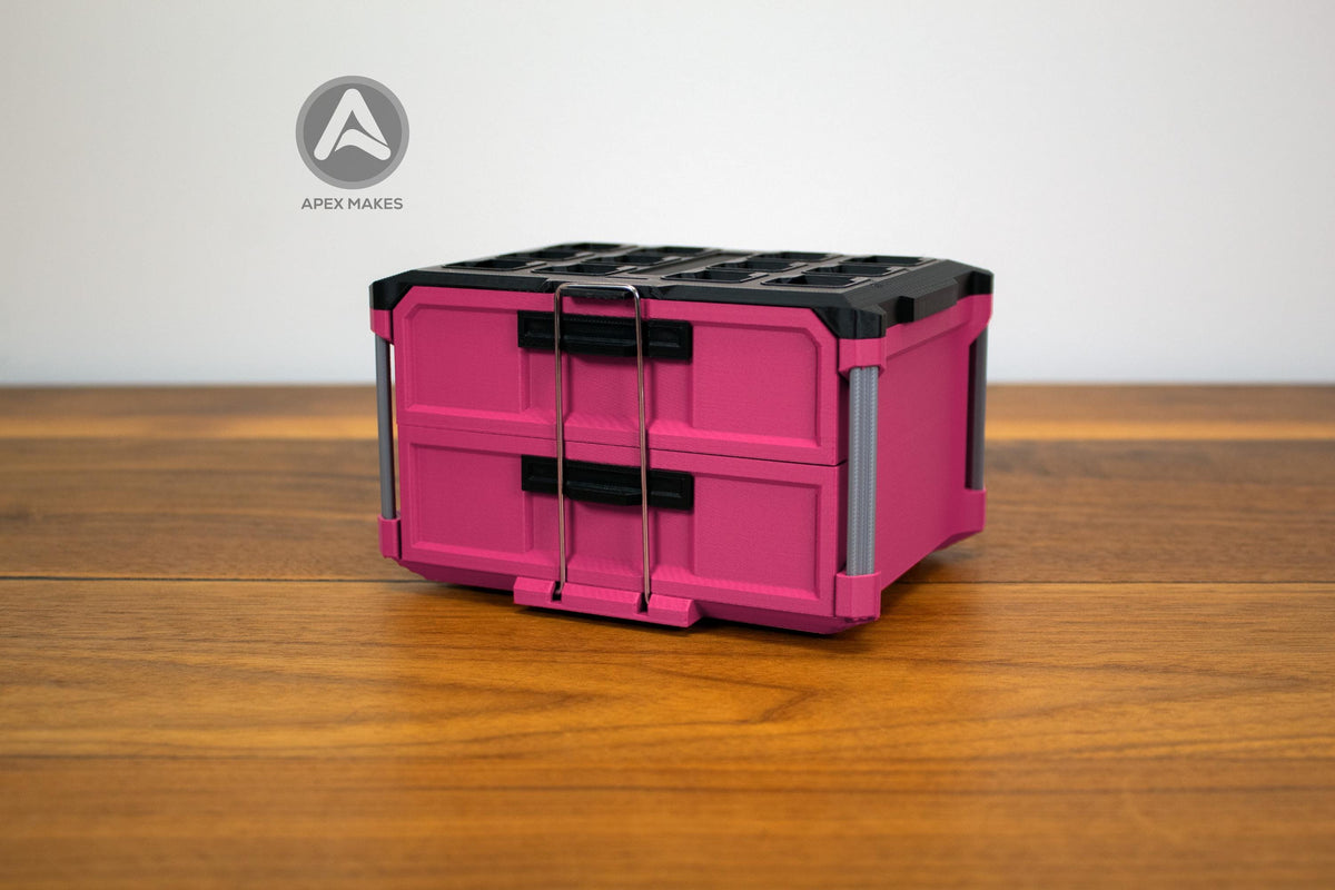 2-Drawer Mini Makewaukee Tool Box | Organizer | Packout Style