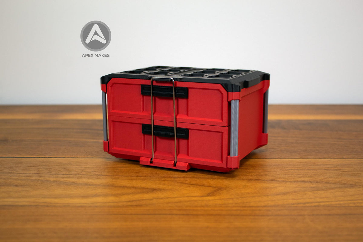 2-Drawer Mini Makewaukee Tool Box | Organizer | Packout Style
